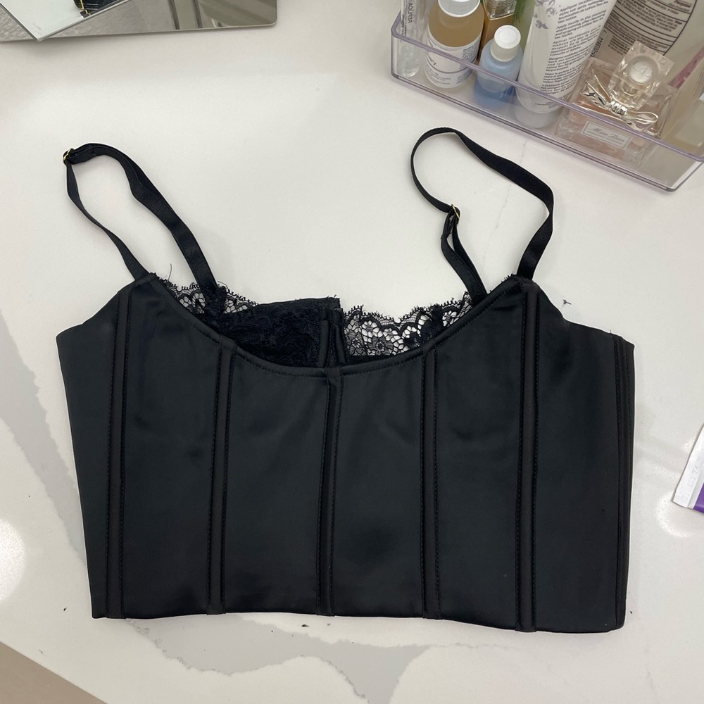 Meshki black corset top